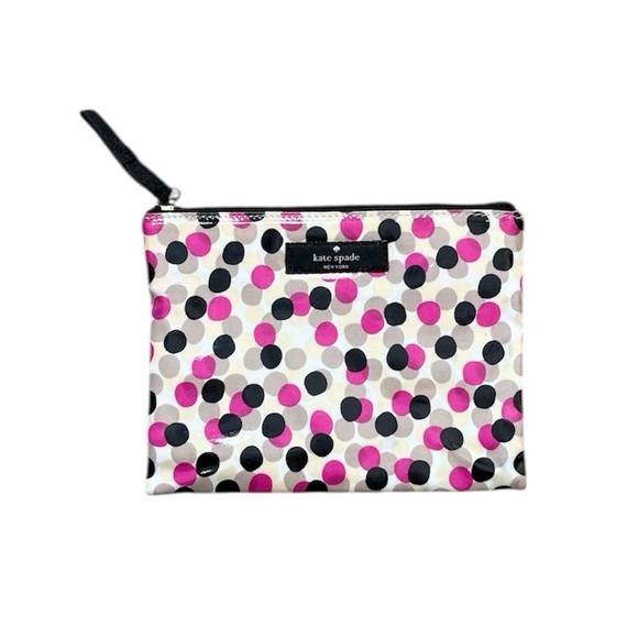 kate spade Handbags - Kate Spade Pouch Pink Polka Dot Daycation Clutch Wallet